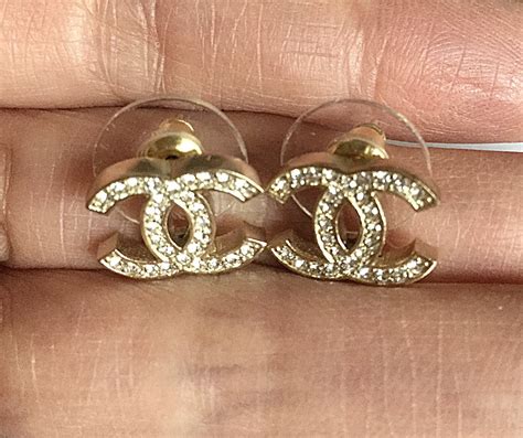 chanel earrings classic cc|vintage Chanel cc earrings price.